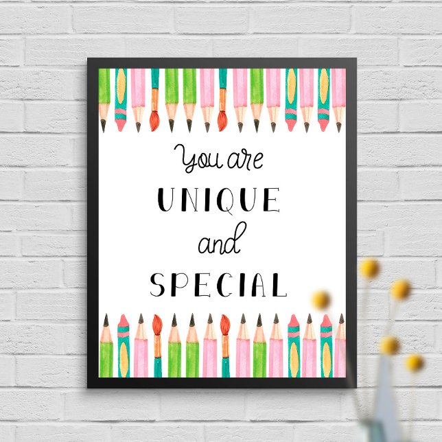 Unique and Special School Classroom Art Poster (Creator Uploaded)