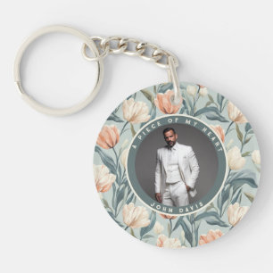 Unique Anniversary Gifts For Him Tulip Floral Keychain