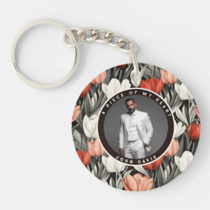 Unique Anniversary Gifts For Husband Custom Tulip Keychain