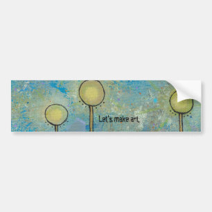 Unique art design fun painting customize your own bumper sticker