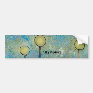 Unique art design fun painting customize your own bumper sticker