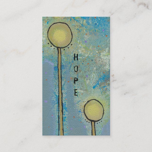 Unique art design fun painting customize your own business card (Front)