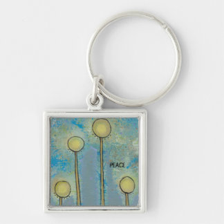 Unique art design fun painting customize your own keychain