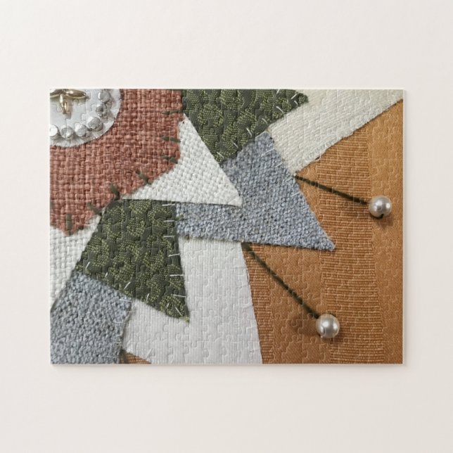 Unique Art Puzzle-Atomic Flower #2 Excerpt- Jigsaw Puzzle (Horizontal)