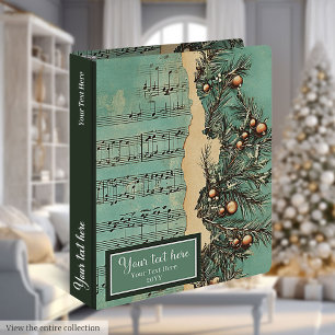 Unique Art Vintage Noël Carols Classeur