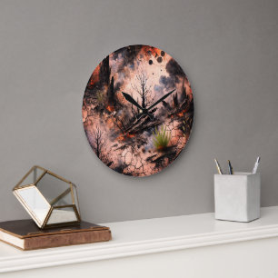 Unique Artistic Wall Clock for Modern Decor
