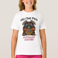 Unique Australian Shepherd ugly dog face