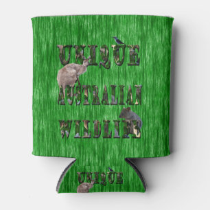 Unique Australian Wildlife Picture Logo, Can Cooler