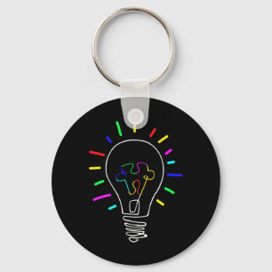 Unique Autism Awareness Illustration For Autism Su Keychain