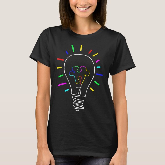 Unique Autism Awareness Illustration For Autism Su T-Shirt (Front)
