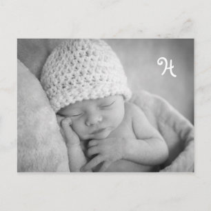 Unique Baby Announcement with photo envelope Postcard