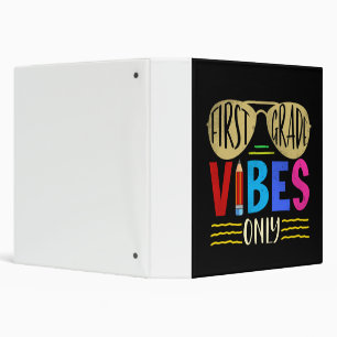 Unique Baby Boys 1st Grade Vibes Back to School Binder