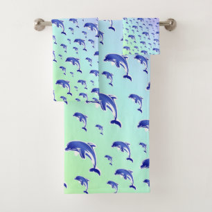 unique, beautiful, colourful, painted pattern a gr bath towel set