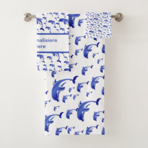 unique, beautiful, colourful, painted pattern a gr bath towel set