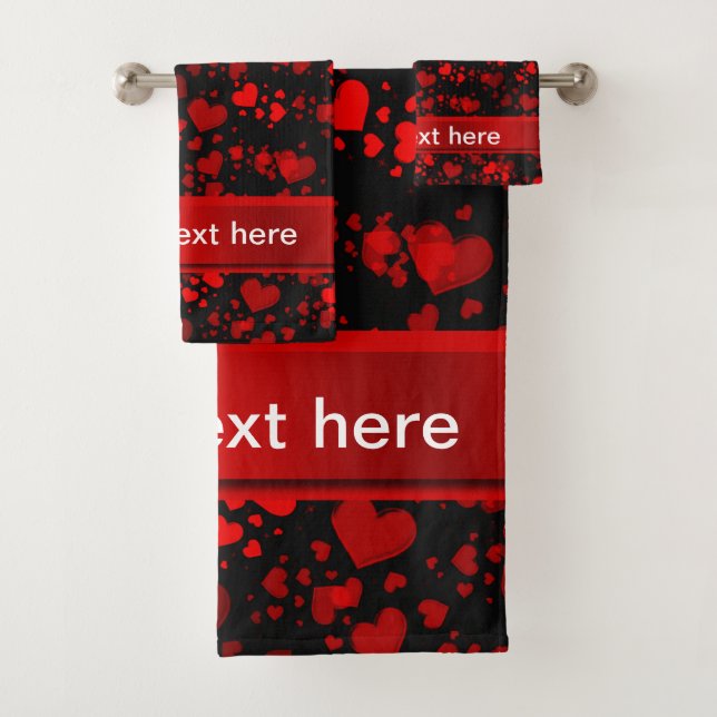 unique, beautiful, colourful, painted pattern a gr bath towel set (Insitu)