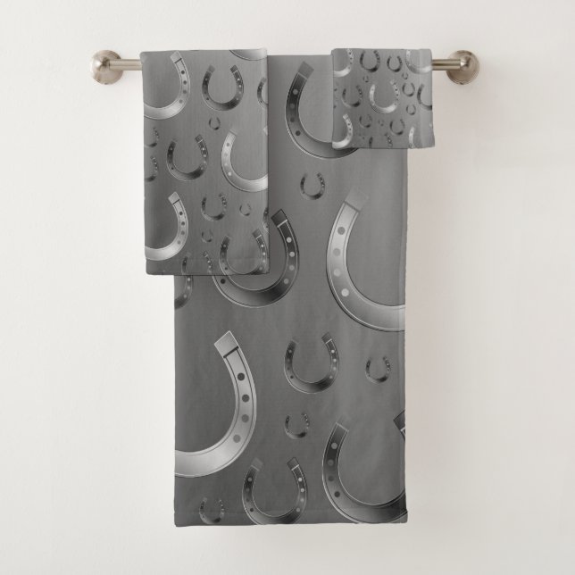 unique, beautiful, colourful, painted pattern a gr bath towel set (Insitu)