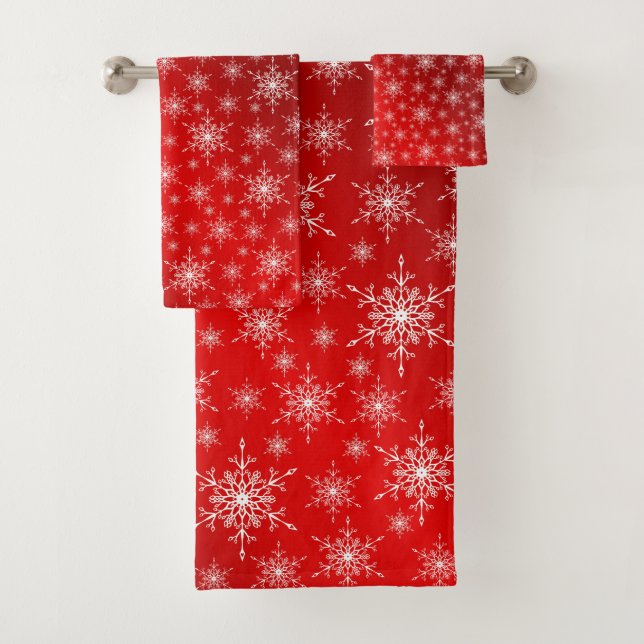 unique, beautiful, colourful, painted pattern a gr bath towel set (Insitu)