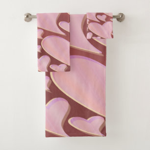 unique, beautiful, colourful, painted pattern a gr bath towel set