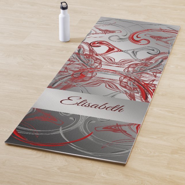 unique, beautiful, colourful, painted pattern a gr yoga mat (In Situ)