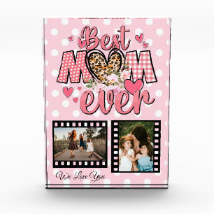 Unique Best Mom Ever Custom Photo Collage