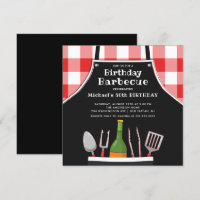 Unique Birthday Barbecue Invitation