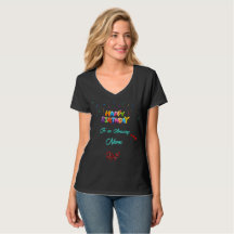 Unique Birthday Gift for Women – V-Neck T-shirt
