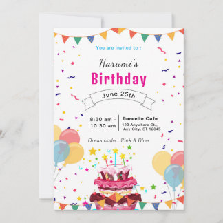 Unique Birthday & Party Invitation Cards – Custom 