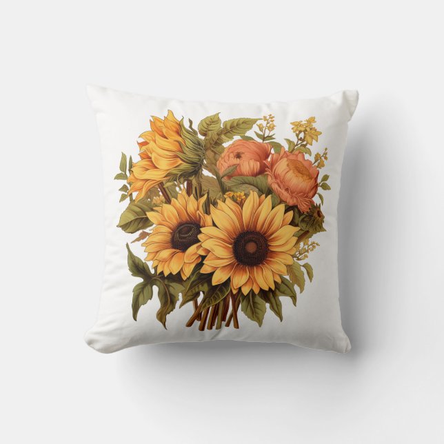 Unique black Design for white Lovers Throw Pillow (Front)
