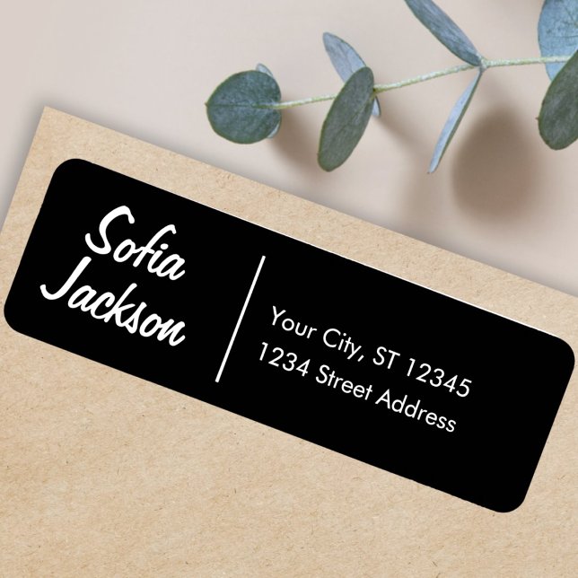 Unique Black Name Topography Return address  (Creator Uploaded)