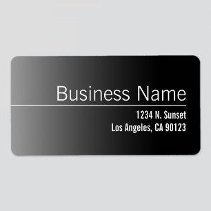 Unique Black & White Business Return Address Label