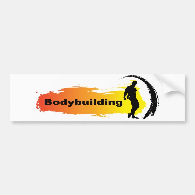 Unique Bodybuilding Bumper Sticker (Front)