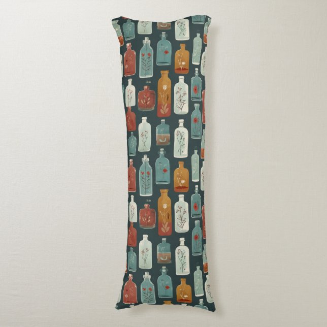 unique bottle art body pillow (Front Vertical)