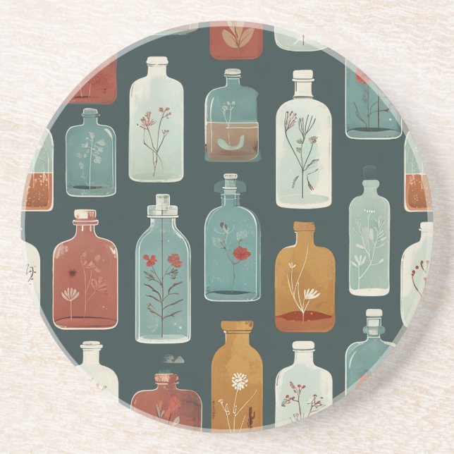 unique bottle art coaster (Front)