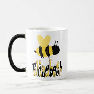 Unique Bumblebee Doodle Personalized Drawing Magic Mug