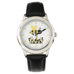 Unique Bumblebee Doodle Personalized Drawing Watch