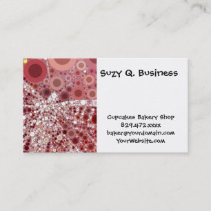 Unique Butterfly Dragonfly Mosaic Mauve Colour Business Card