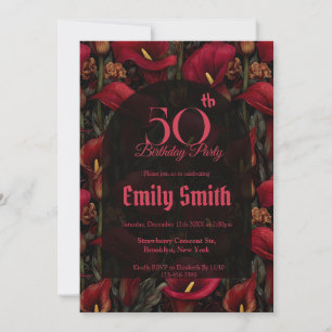 Unique Call Lilies Luxury Outdoor Birthday Invitation