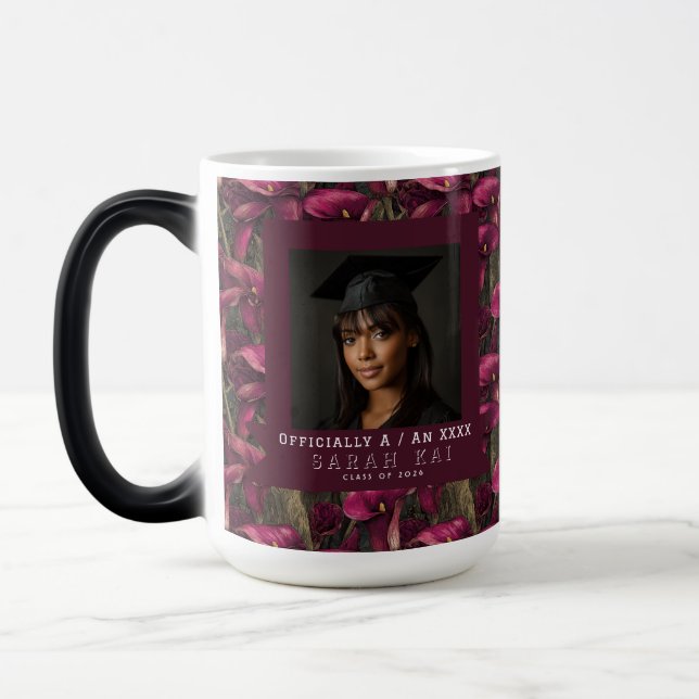 Unique Calla Lilies Floral Certified Teacher Magic Mug (Left)