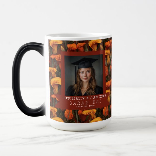 Unique Calla Lilies Flower Certified Pharmacist Magic Mug (Left)