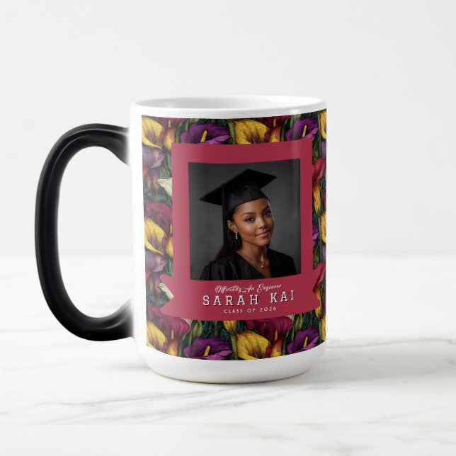Unique Calla Lilies Pattern Masters  Magic Mug (Left)
