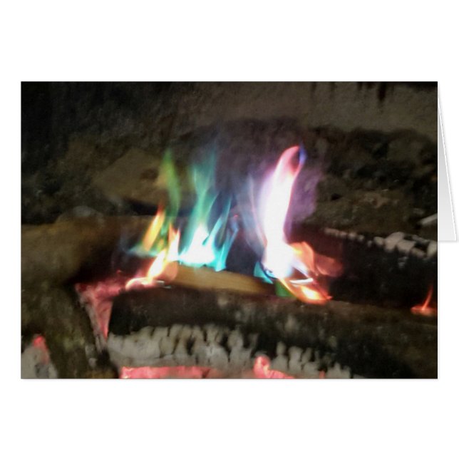 Unique Campfire Flames Of Colour (Front Horizontal)