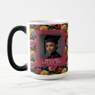 Unique Carnation Flower Grandaughter Graduation Magic Mug