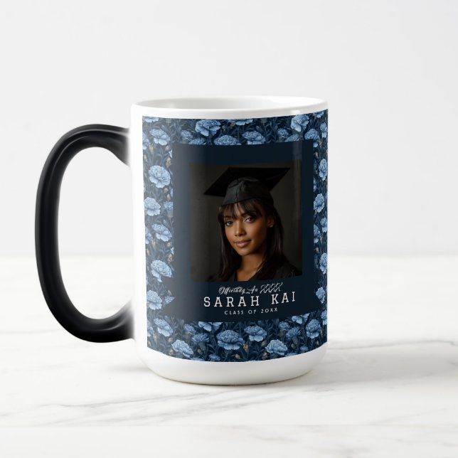Unique Carnation Pattern Phd  Magic Mug (Left)
