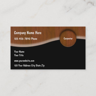 Unique Carpenter Business Cards