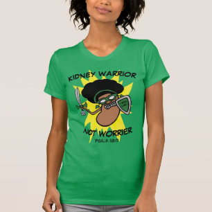 Unique Cartoon Kidney Warrior Superhero T-Shirt