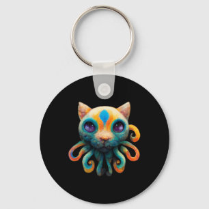 Unique Cat Octopus Genetics - To Wear On Halloween Keychain