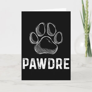 Unique Cat Or Dog Dad Fathers Day Mens Pawdre Gift Card