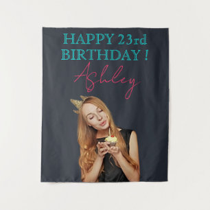 Unique Celebrations - Personalized Photo Birthday Tapestry