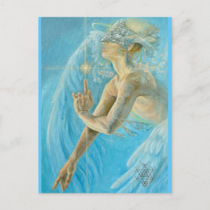 Unique Chamuel archangel divine love artwork Postcard