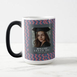 Unique Chevron Print Graduate Magic Mug